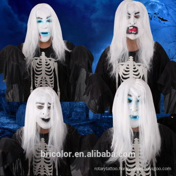 High quality Masquerade Horror Bride With White Hair mask